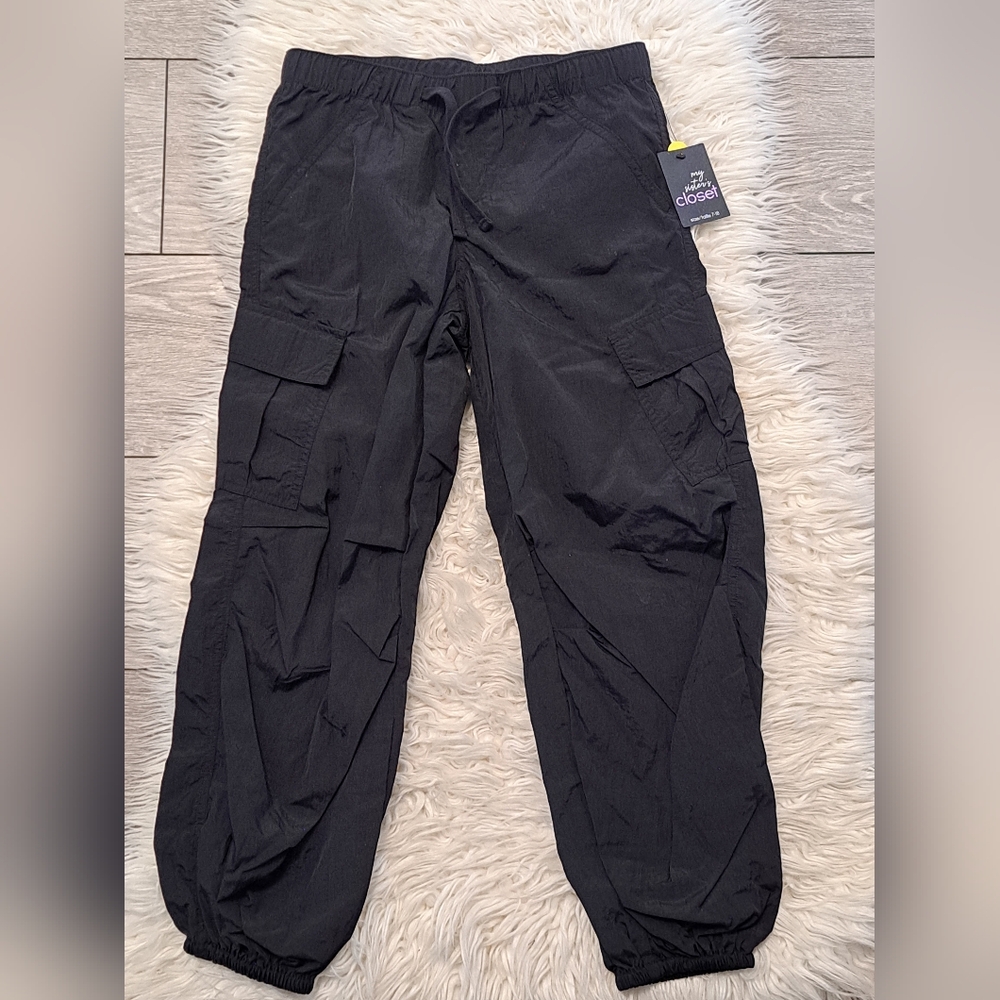 Brand New My Sister's Closet Black Girl's Parachute Pants